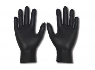 Armour Black Nitrile Disposable Gloves